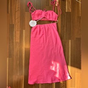 Pink skirt set